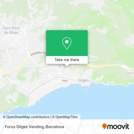 Forus Sitges Vending map