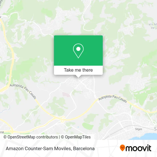 Amazon Counter-Sam Moviles map