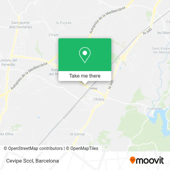 Cevipe Sccl map