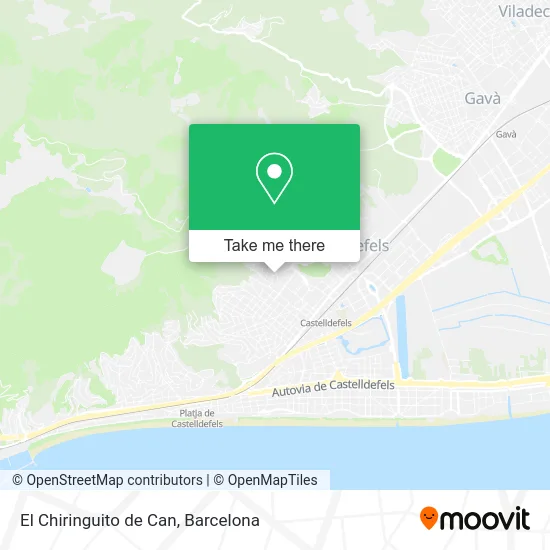 El Chiringuito de Can map