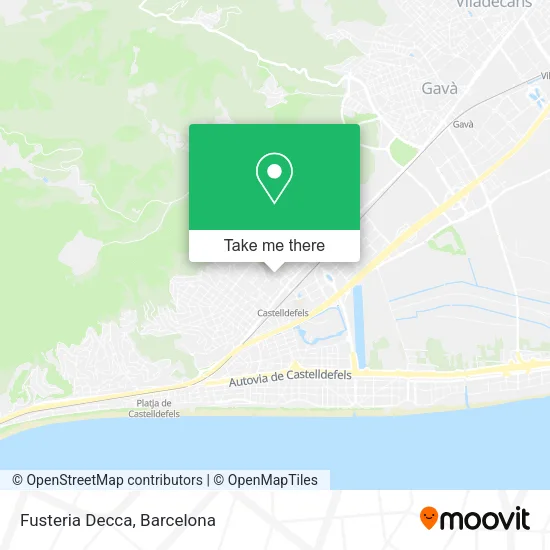 Fusteria Decca map