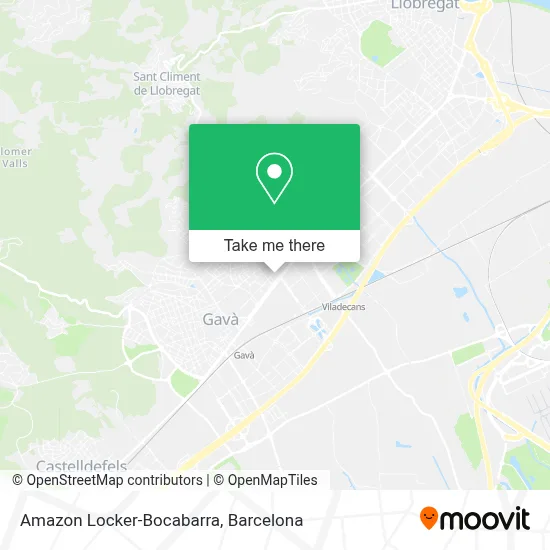 Amazon Locker-Bocabarra map