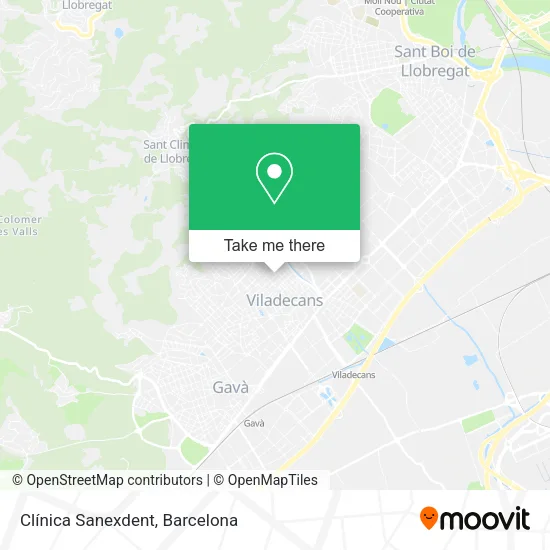 Clínica Sanexdent map