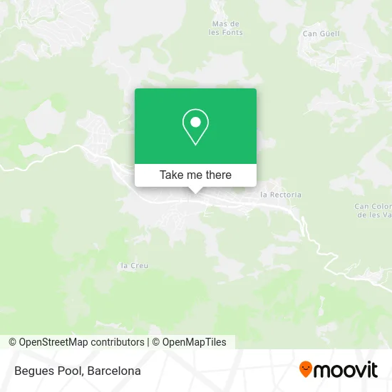 Begues Pool map