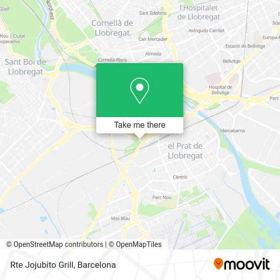 Rte Jojubito Grill map