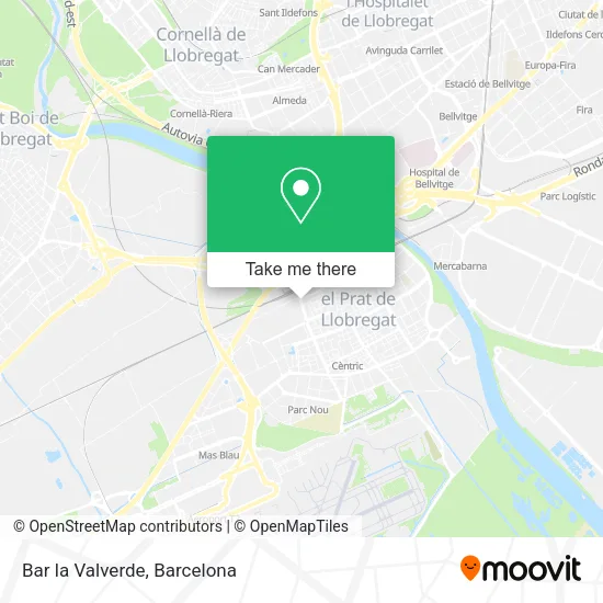 Bar la Valverde map