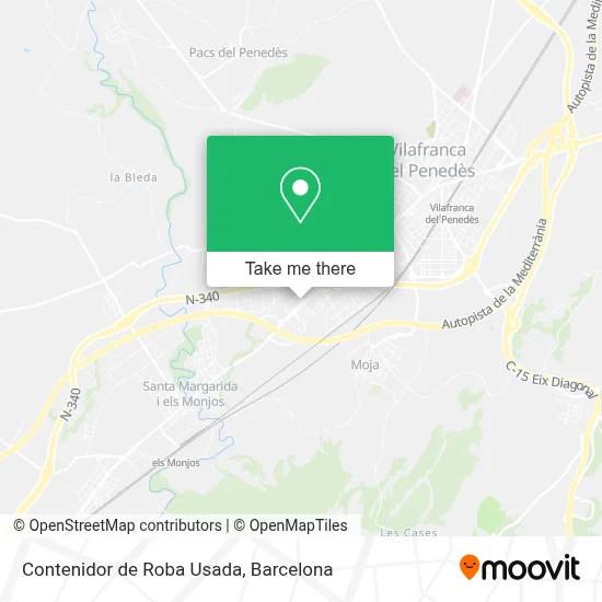 Contenidor de Roba Usada map