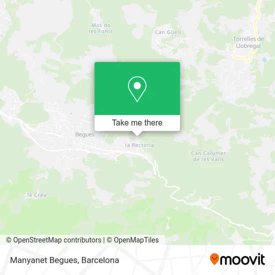 Manyanet Begues map