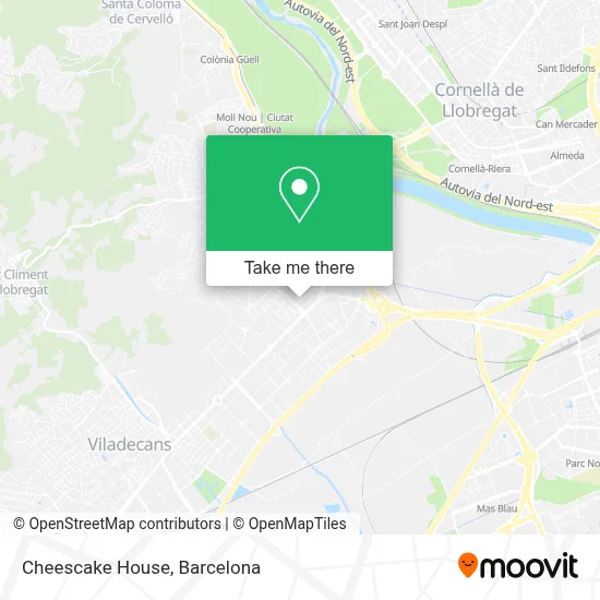 Cheescake House map