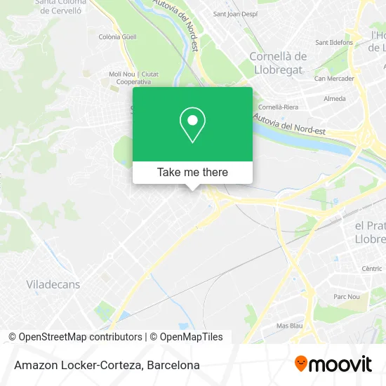 Amazon Locker-Corteza map