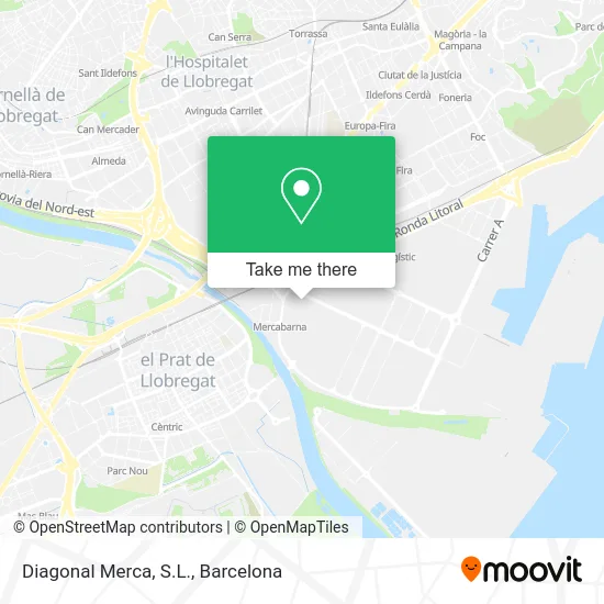 Diagonal Merca, S.L. map