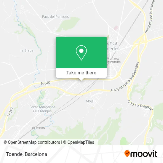 Toende map