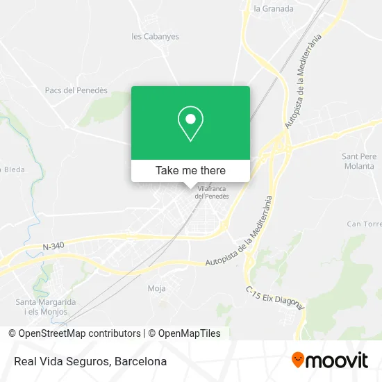 Real Vida Seguros map