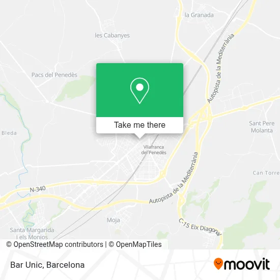 Bar Unic map