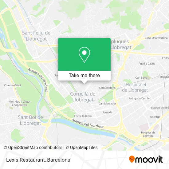 Lexis Restaurant map