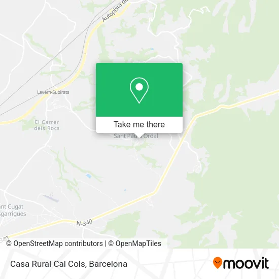 Casa Rural Cal Cols map