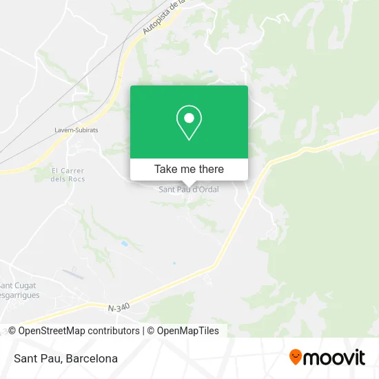 Sant Pau map