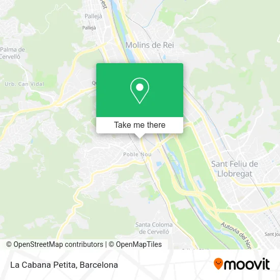 La Cabana Petita map