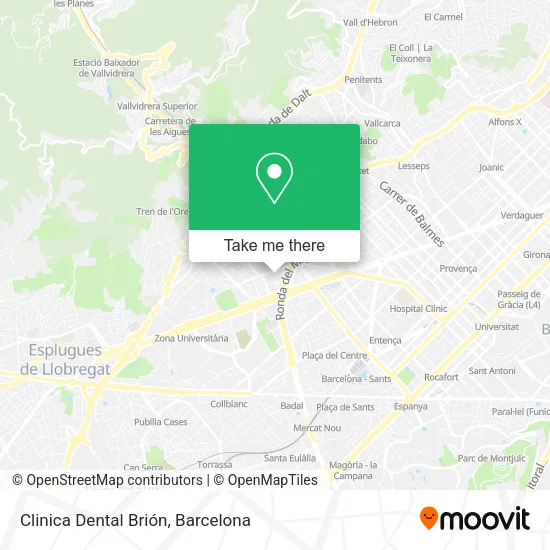 Clinica Dental Brión map