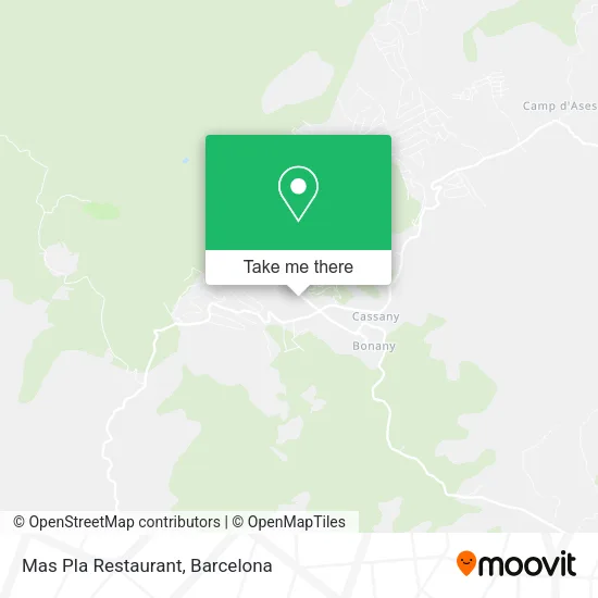 Mas Pla Restaurant map