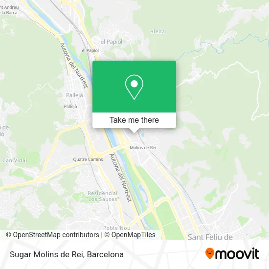 Sugar Molins de Rei map