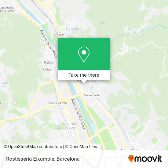 Rostisseria Eixample map