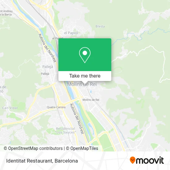 Identitat Restaurant map