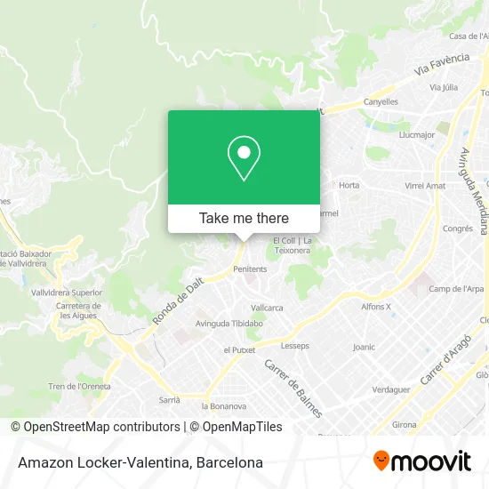 Amazon Locker-Valentina map