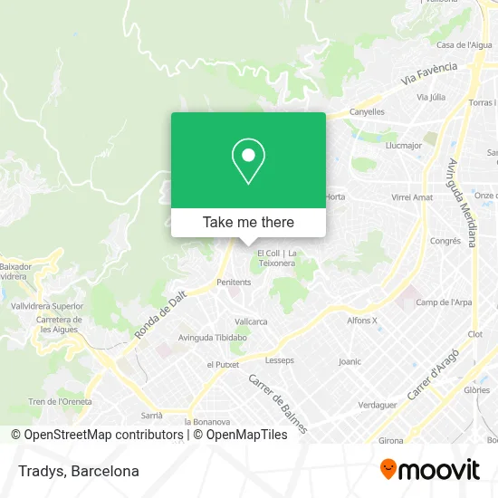 Tradys map