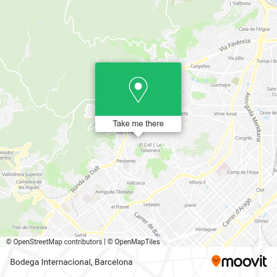 Bodega Internacional map