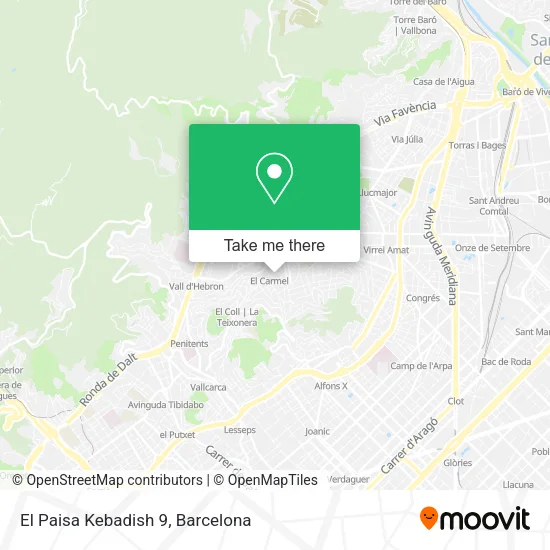 El Paisa Kebadish 9 map