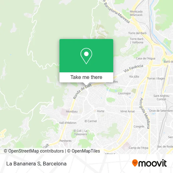 La Bananera S map