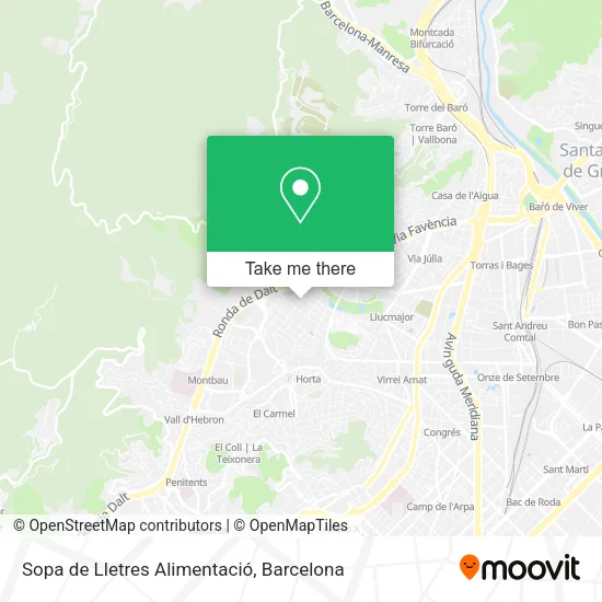 Sopa de Lletres Alimentació map