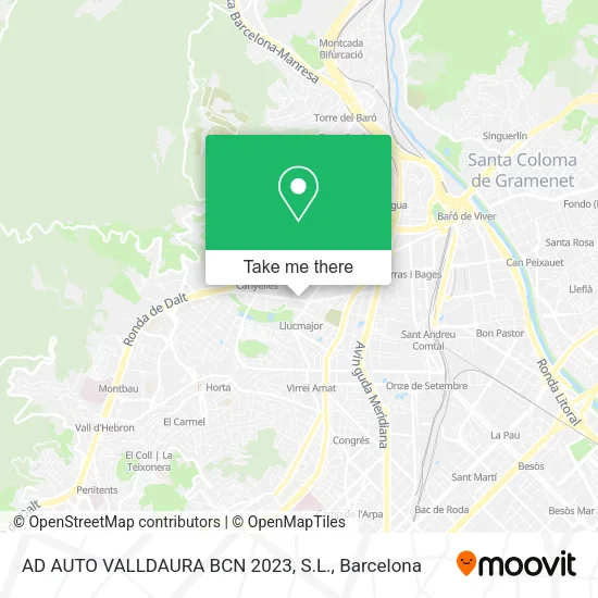 AD AUTO VALLDAURA BCN 2023, S.L. map
