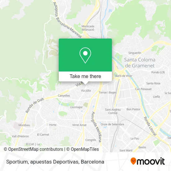 Sportium, apuestas Deportivas map