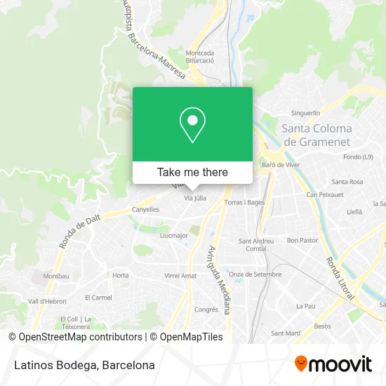 Latinos Bodega map