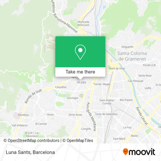 Luna Sants map