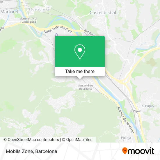 Mobils Zone map