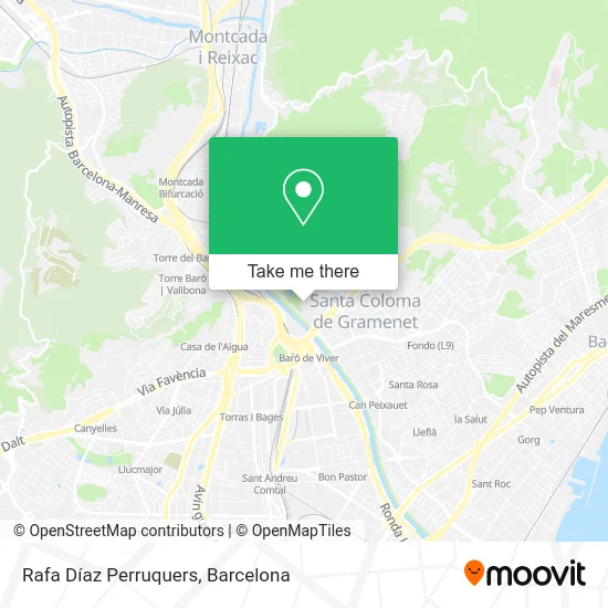 Rafa Díaz Perruquers map