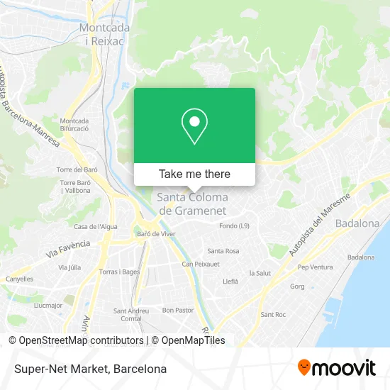 Super-Net Market map