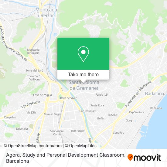 Agora. Study and Personal Development Classroom map