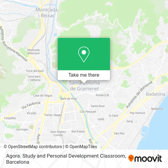 Agora. Study and Personal Development Classroom map
