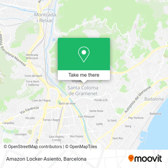 Amazon Locker-Asiento map