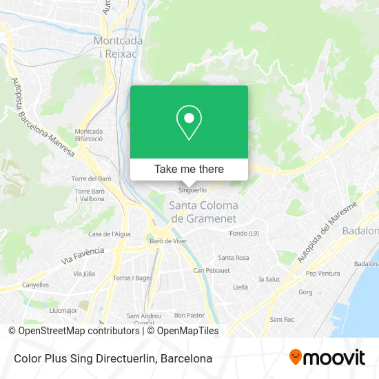 Color Plus Sing Directuerlin map
