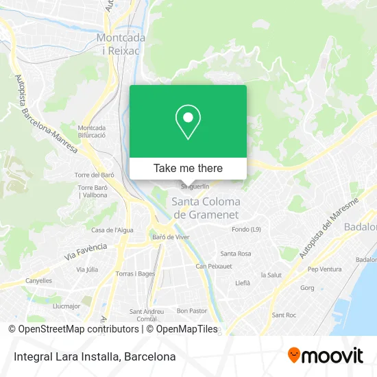 Integral Lara Installa map