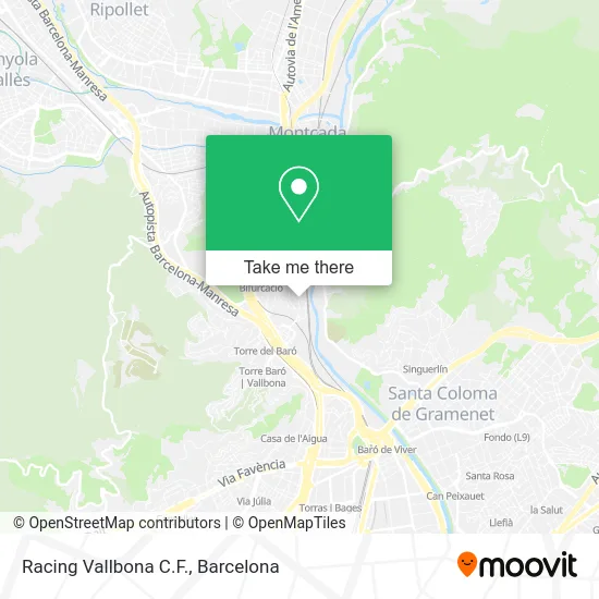 Racing Vallbona C.F. map