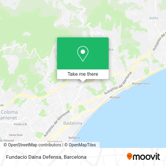 Fundacio Daina Defensa map