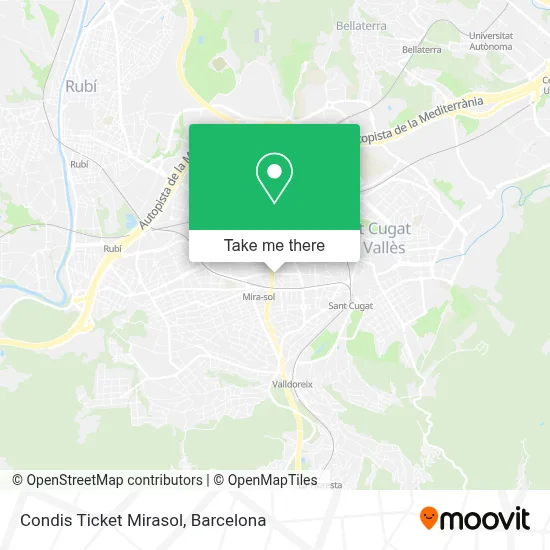Condis Ticket Mirasol map