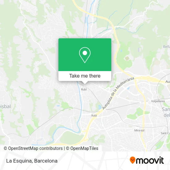 La Esquina map