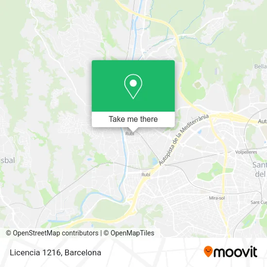 Licencia 1216 map